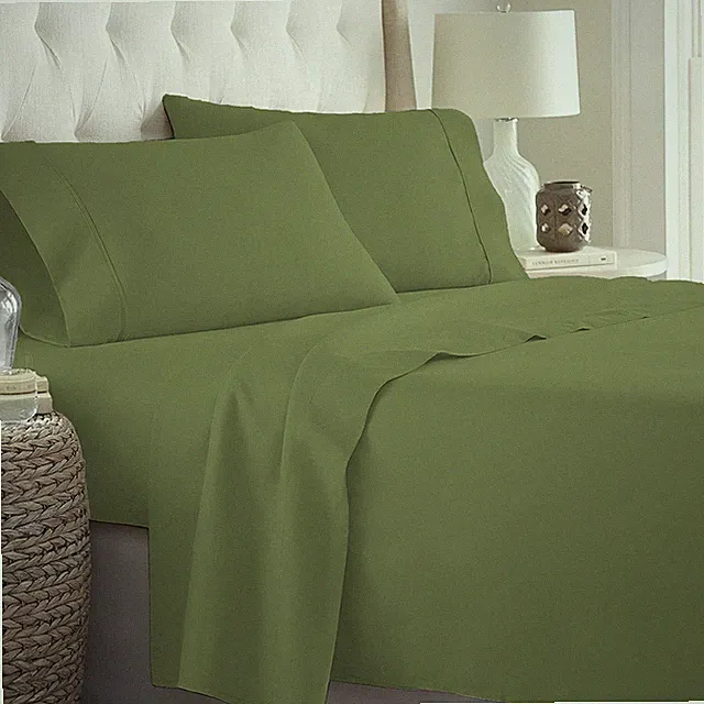 1000 Thread Count 100% Cotton Select Bedding Item US Sizes Moss Pattern