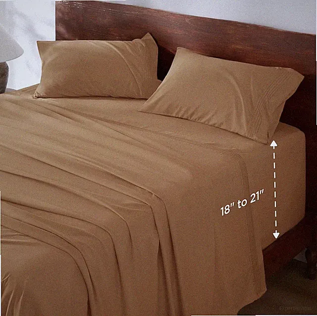Bedsure Deep Pocket Queen Sheets 4 Piece Set -Fits Mattresses up to 21” - Orange
