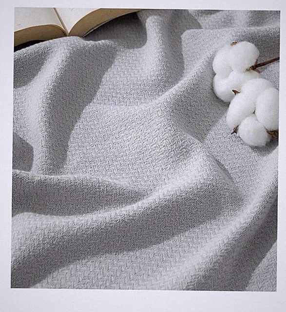 Bedsure GentleSoft 100% Cotton Blanket Queen Size for Bed Queen (90" x 90") Gray