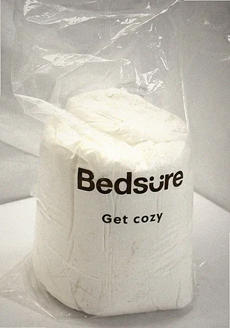 Bedsure Get Cozy Essentials White Polyester Comforter Cotton Mattress Topper