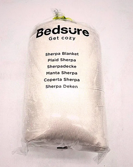 Bedsure Get Cozy Sherpa Blanket 50 X 60 Inches - White