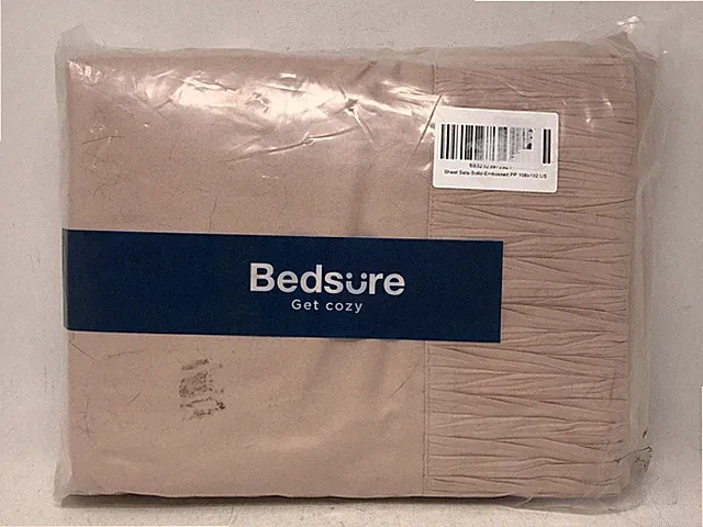 Bedsure King Sheet Set 4-Piece Soft 100% Polyester Dusty Pink 108x102