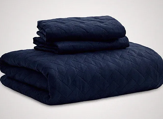 Bedsure Lightweight Navy Blue King Size Quilt Bedspread Set
