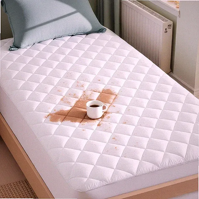 Bedsure Mattress Protector 39x80+18 White Solid Bedroom Rectangular