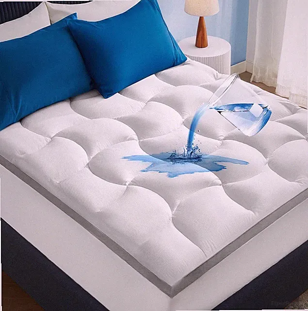 Bedsure Pillow Top King Mattress Topper Mattress Protector 800 GSM Extra Thick