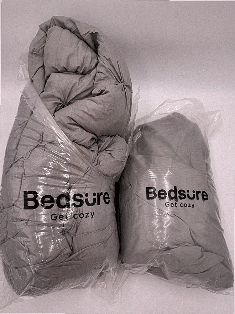 Bedsure Queen Comforter Set Bed in a Bag Queen 7 Pieces Pintuck Bedding Sets
