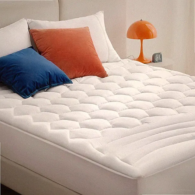 Bedsure Queen Mattress Pad - Quilted Fitted Mattress Topper Protector with 8-21