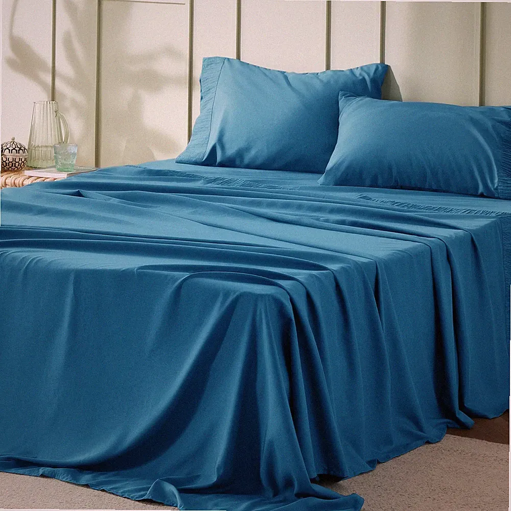 BEDSURE Queen Sheet Set - Soft 1800 Sheets for Queen Size Bed, 4 Pieces Hotel