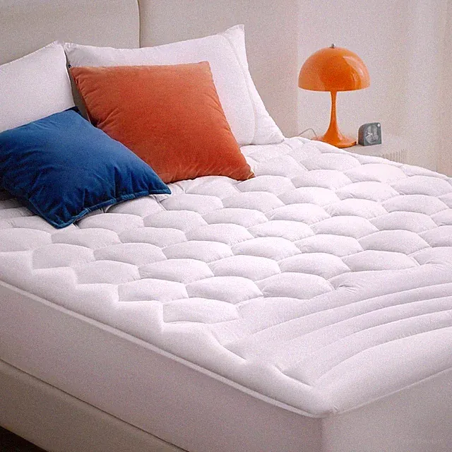 Bedsure Queen Size Quilted Mattress Topper Protector Deep Pocket Soft