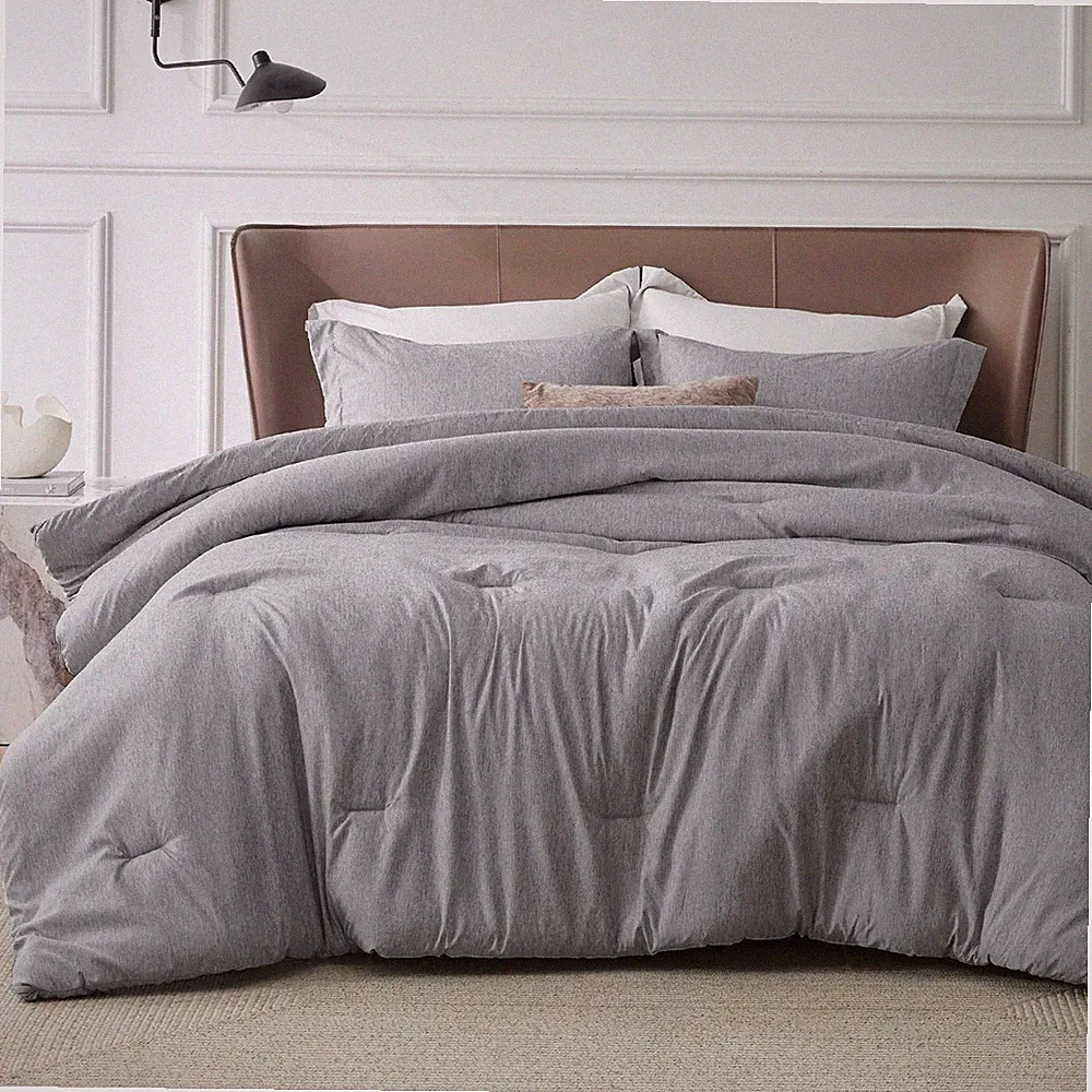 Bedsure Twin/Twin XL Comforter Set Dorm Bedding - Dark Grey Twin Bedding Set...