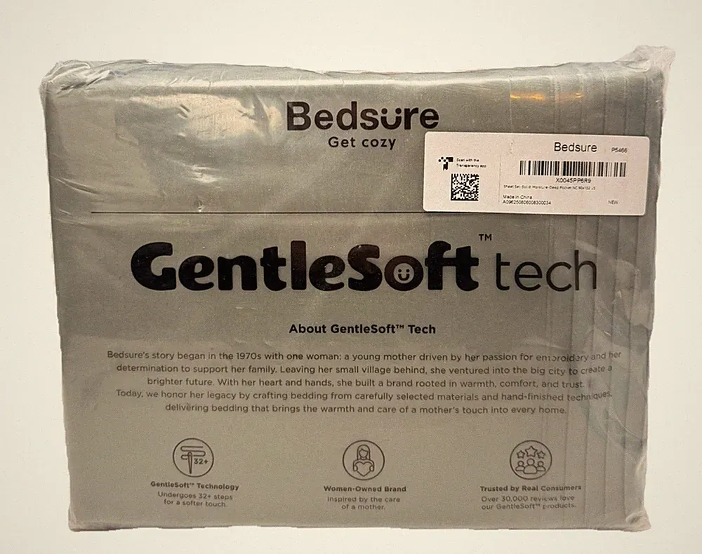 NEW Bedsure Gentle Soft Deep Pocket Sheet Set - Queen Green