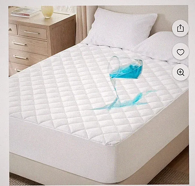 NEW Bedsure King Waterproof Mattress Pad White Quilted Protector Deep Pocket 22"